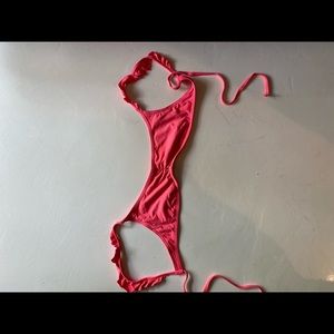 Pink bathing suit top